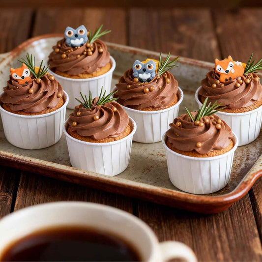 100pcs Cupcake Liners - Baking Cups for Birthday Party and Wedding - The Silver Spoon