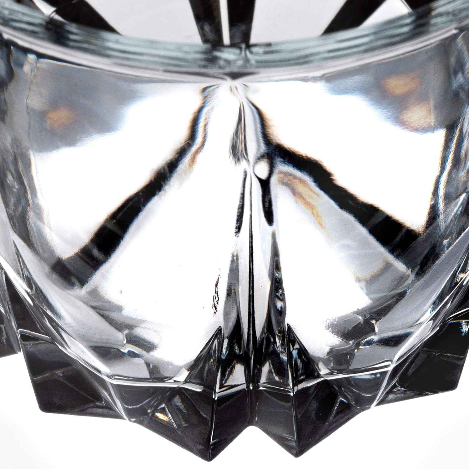 KADAX Premium Glass Drinking Glasses, Set of 6 Water Glasses, Thick-walled Juice Glasses, Ribbed Glasses for Water, Drink, Juice, Party, Cocktail Glasses, Drink Glasses (Low, 300 ml)