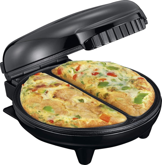 Omelet Maker 750 Watt Contact Grill for Easy Non-Stick Omelettes - The Silver Spoon