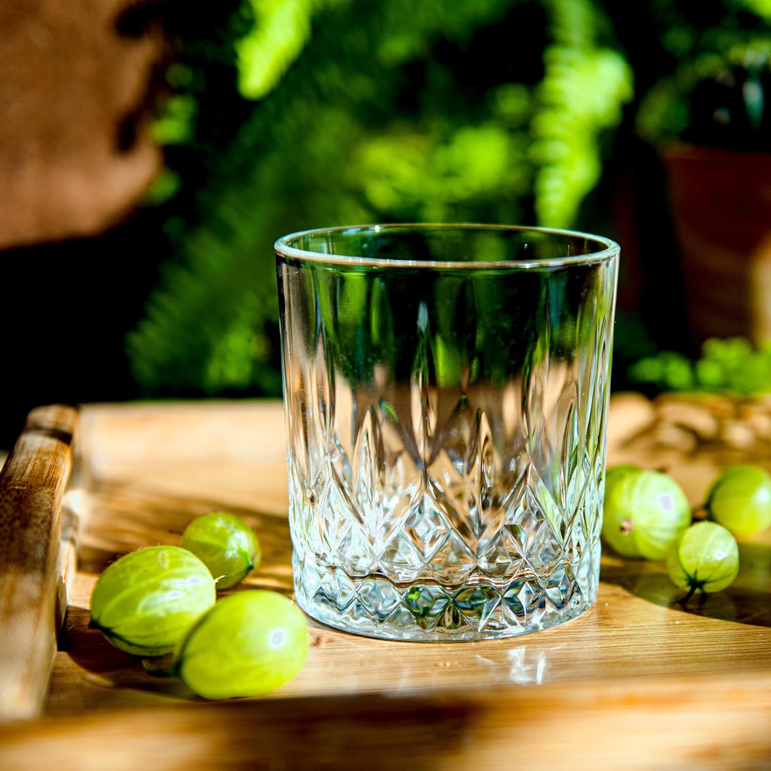 Glasmark KROSNO 1992 Whiskey Glasses Set Gin Bourbon Rum Cocktail Alcoholic Drink Glasses Whiskey Lover Accessories Transparent 6 x 280 ml