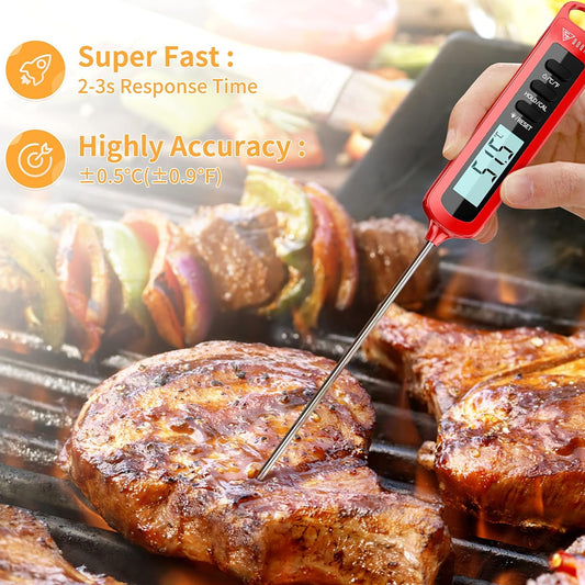 Barbecue Meat Thermometer Digital Accuracy in 3 Seconds - The Silver Spoon
