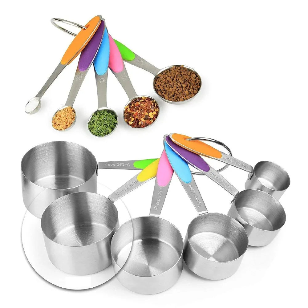 304 Stainless Steel Measuring Cups Set - Essential for Every Home - The Silver Spoon