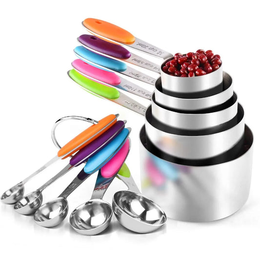 304 Stainless Steel Measuring Cups Set - Essential for Every Home - The Silver Spoon