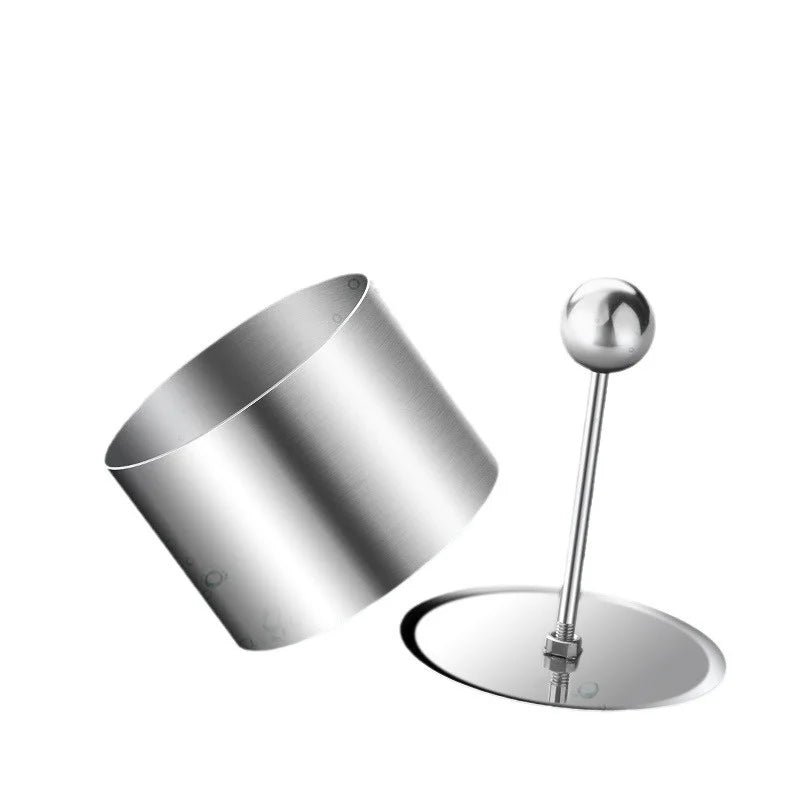 Round Stainless Steel Sushi Ball Mold with Pusher for Easy Sushi Making - The Silver Spoon