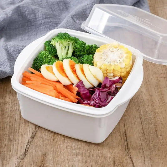 Microwave Vegetable Steamer for Healthy Cooking - Versatile Steam Bowl for Vegetables and Fish Prep - The Silver Spoon