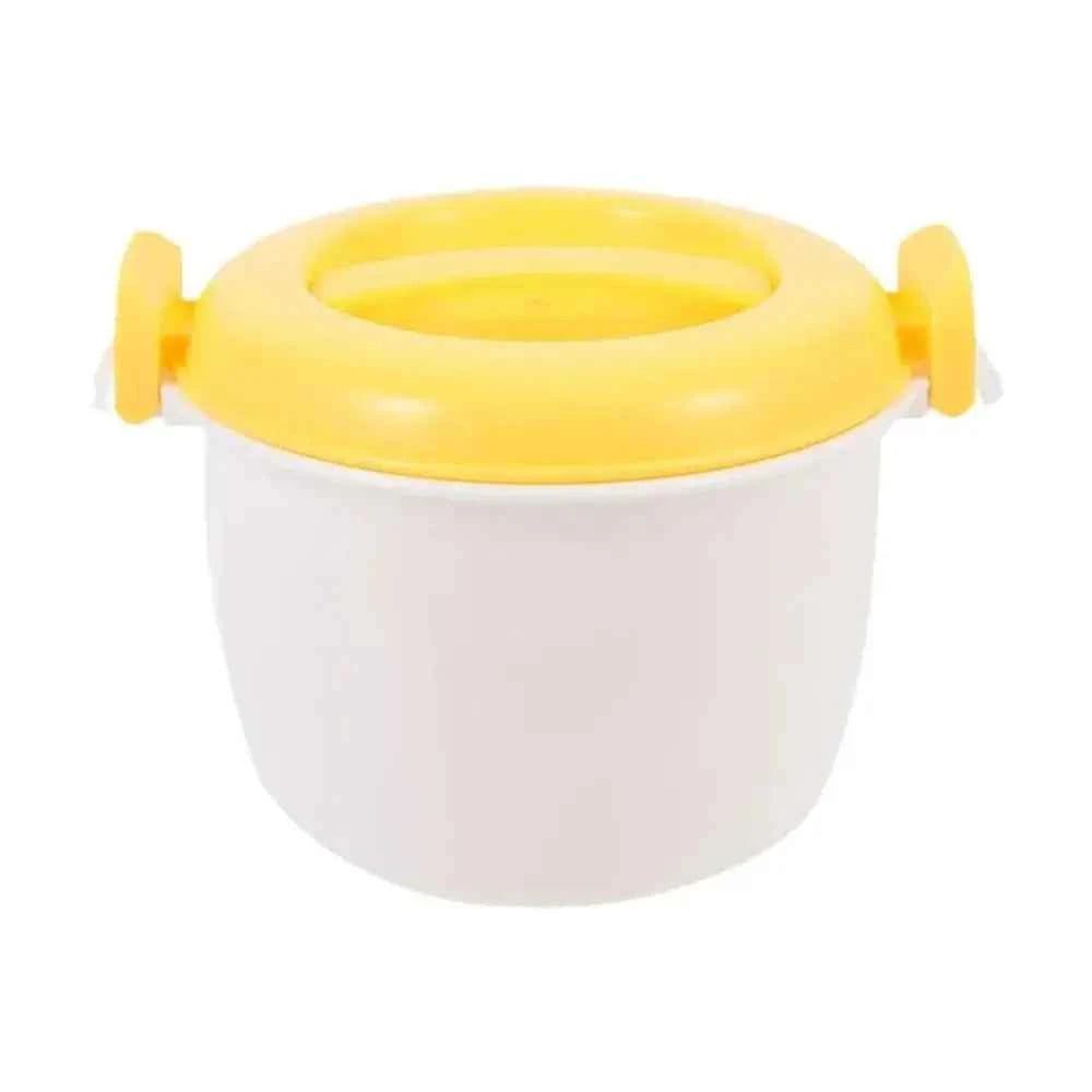 Microwave Rice Cooker Steamer Pot for Pasta, Soup, and Veggies - The Silver Spoon