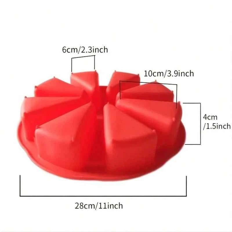 Silicone Cake Mold 8 Holes Pan for Scones, Cake, and Bread - The Silver Spoon