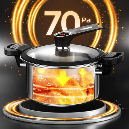 Stainless Steel Pressure Cooker for Fast Cooking, Stews & Soup - The Silver Spoon