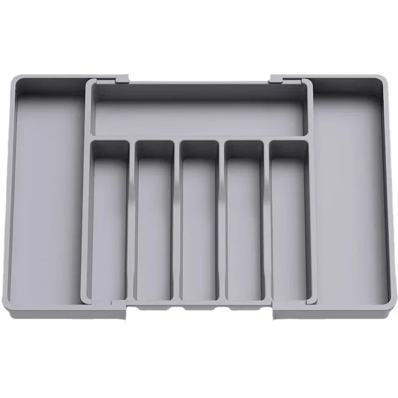 Adjustable Kitchen Organizer Tray for Utensils and Cutlery - The Silver Spoon