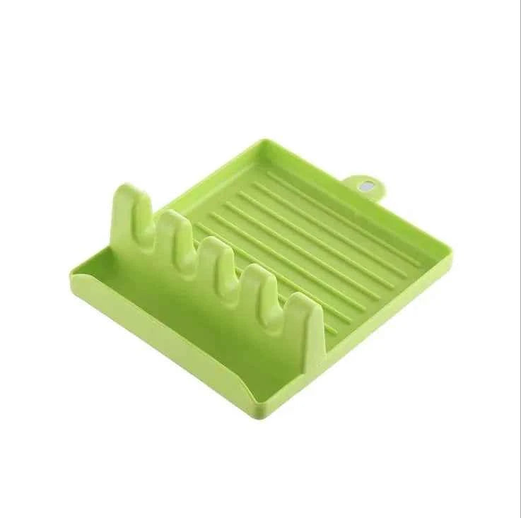 Spatula Rack Holder - 1 Piece Pot Lid Rack Counter Top Shelve - The Silver Spoon