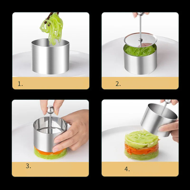 Round Stainless Steel Sushi Ball Mold with Pusher for Easy Sushi Making - The Silver Spoon